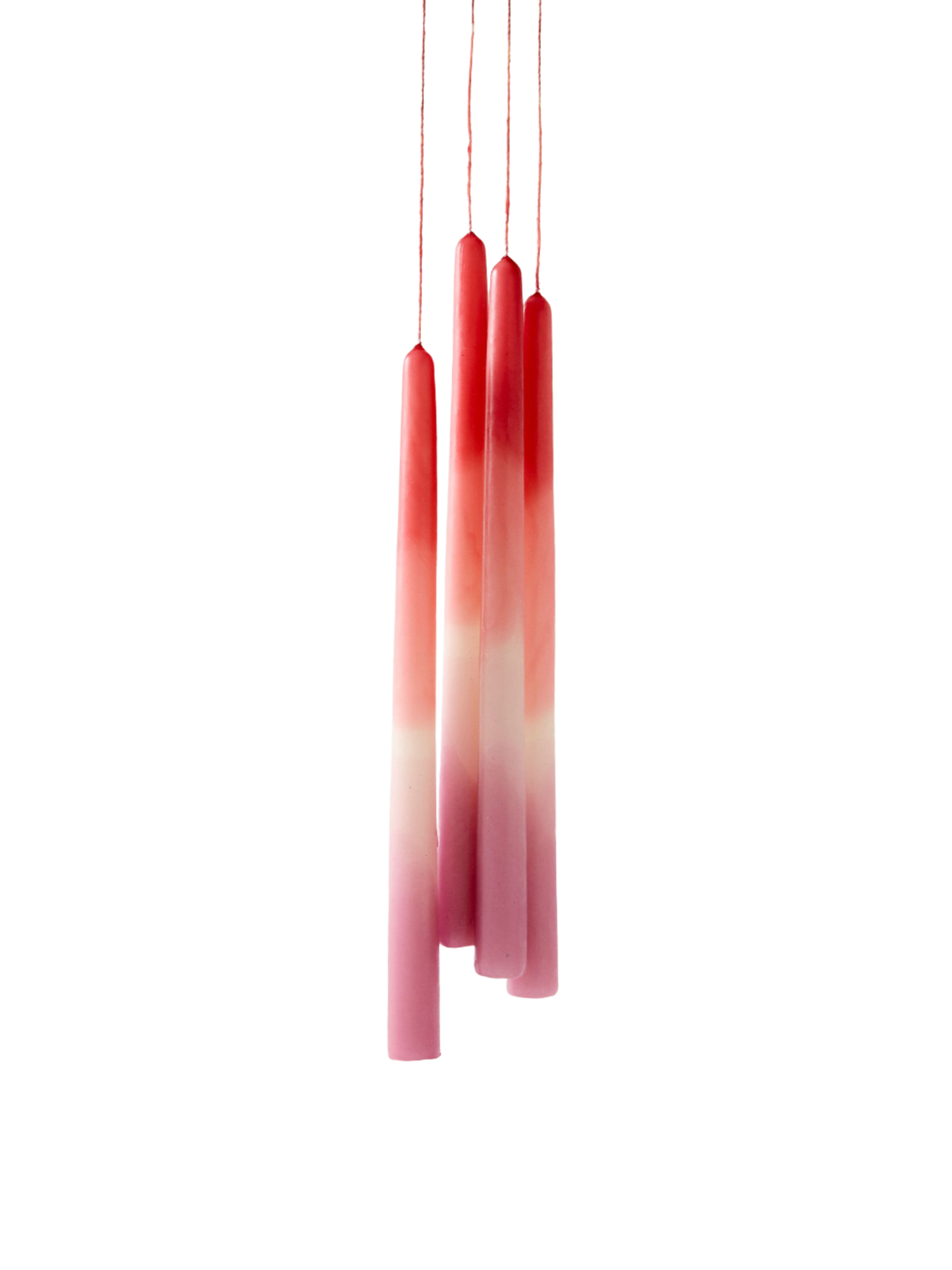 Casa Viviana Hand-Dipped Taper Candles – Pink Gradient (Set of 2)