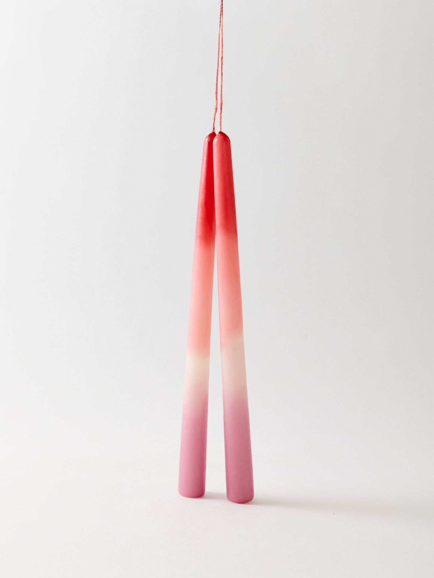Casa Viviana Hand-Dipped Taper Candles – Pink Gradient (Set of 2)