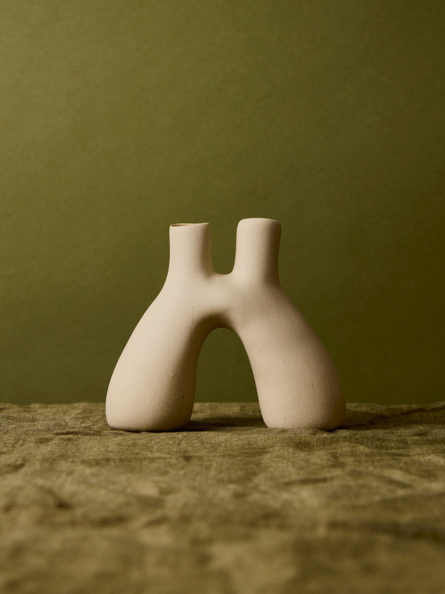 Portal – Hand-Sculpted Ceramic Vessel (Natural Clay Finish)