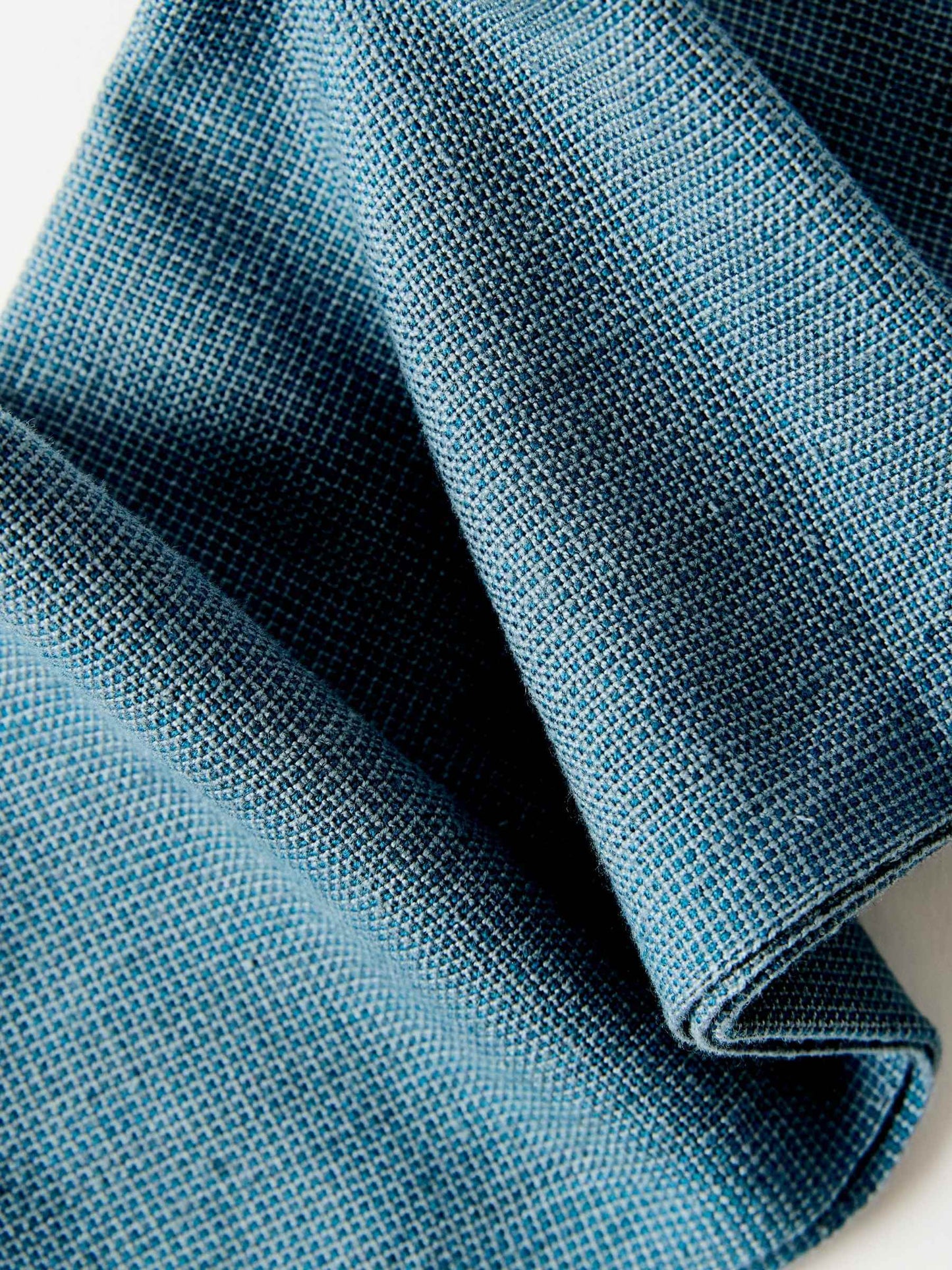 Servilleta Escalera Felipa – Set of 4 Handwoven Napkins in Blue from Chiapas