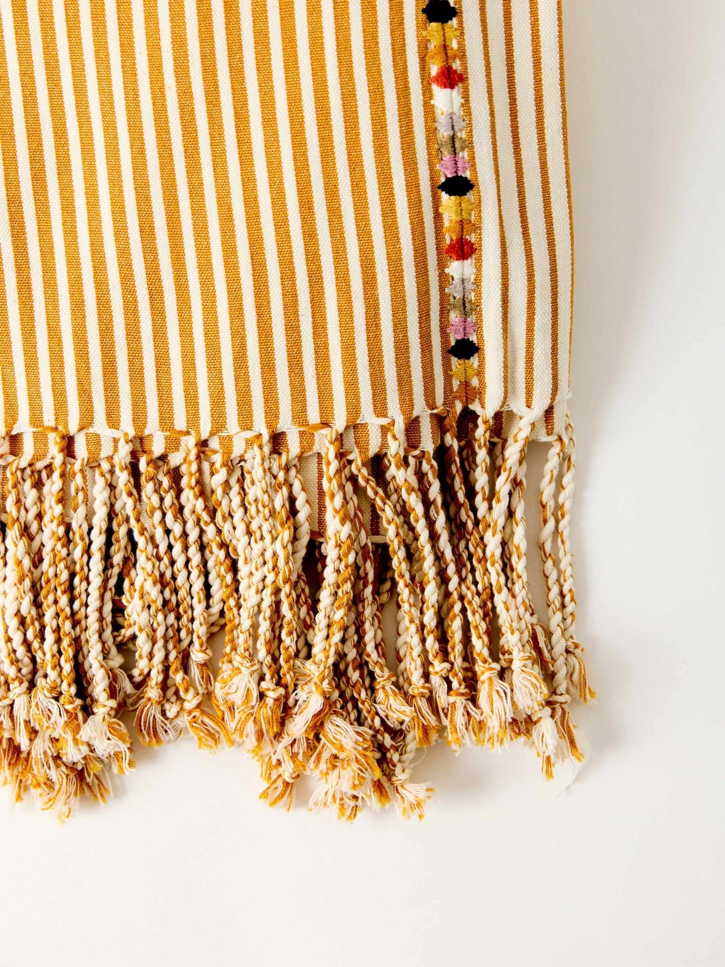 Textile Enredo Aurora – Handwoven Cotton Shawl Textile from Chiapas