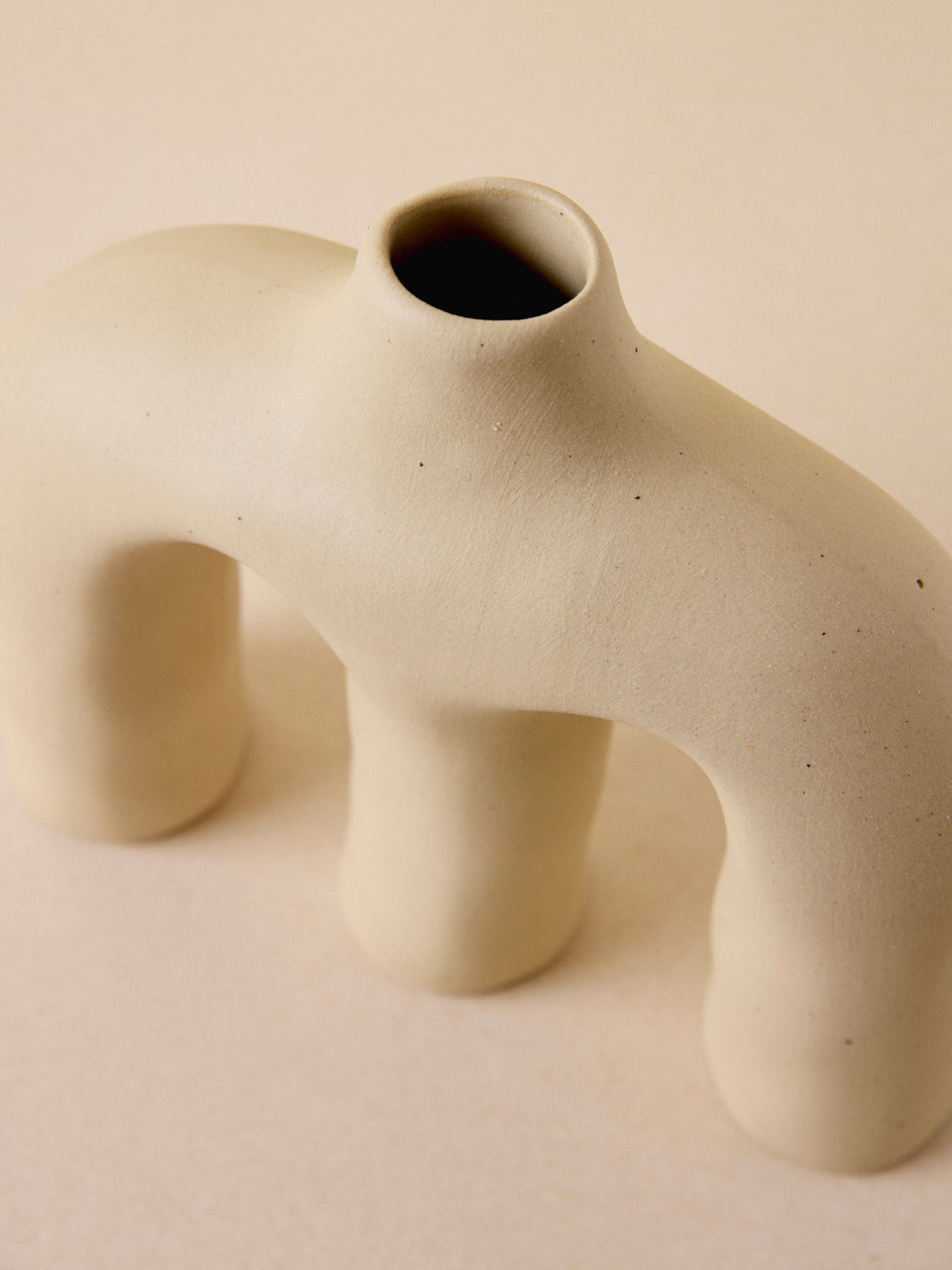 Anatomía Sutil Vase – Natural Clay Finish