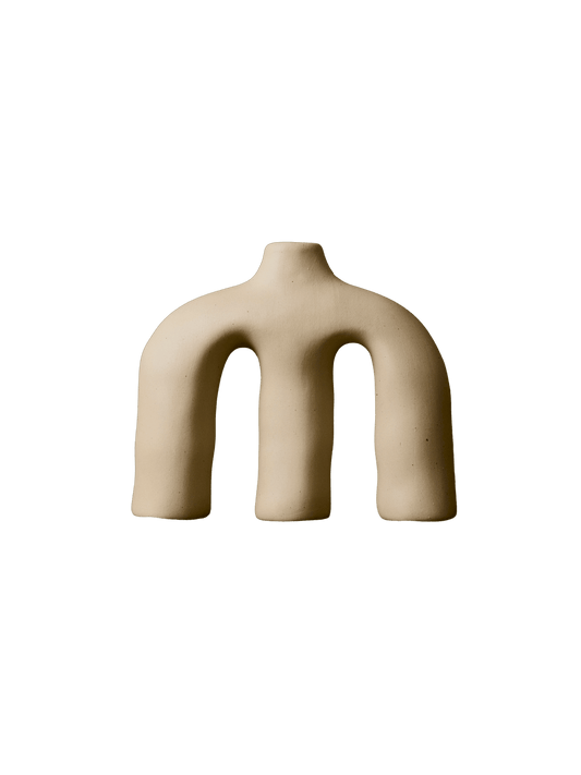 Anatomía Sutil Vase – Natural Clay Finish