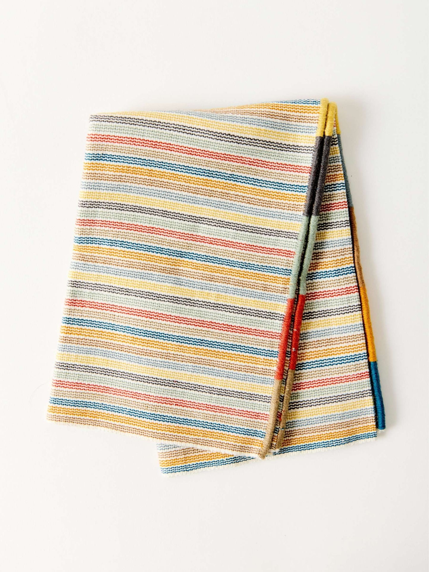 Individual Lupita – Set of 3 Handwoven Cotton Placemats in Rayitas Tierra from Chiapas