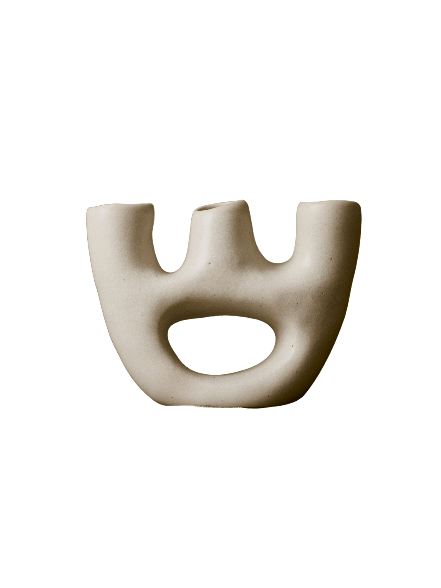 Gravedad – Hand-Sculpted Ceramic Vessel (Natural Clay Finish)