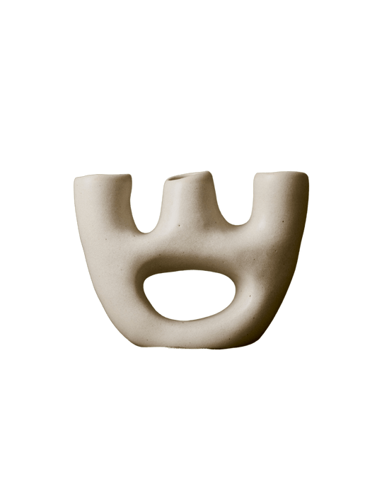 Gravedad – Hand-Sculpted Ceramic Vessel (Natural Clay Finish)