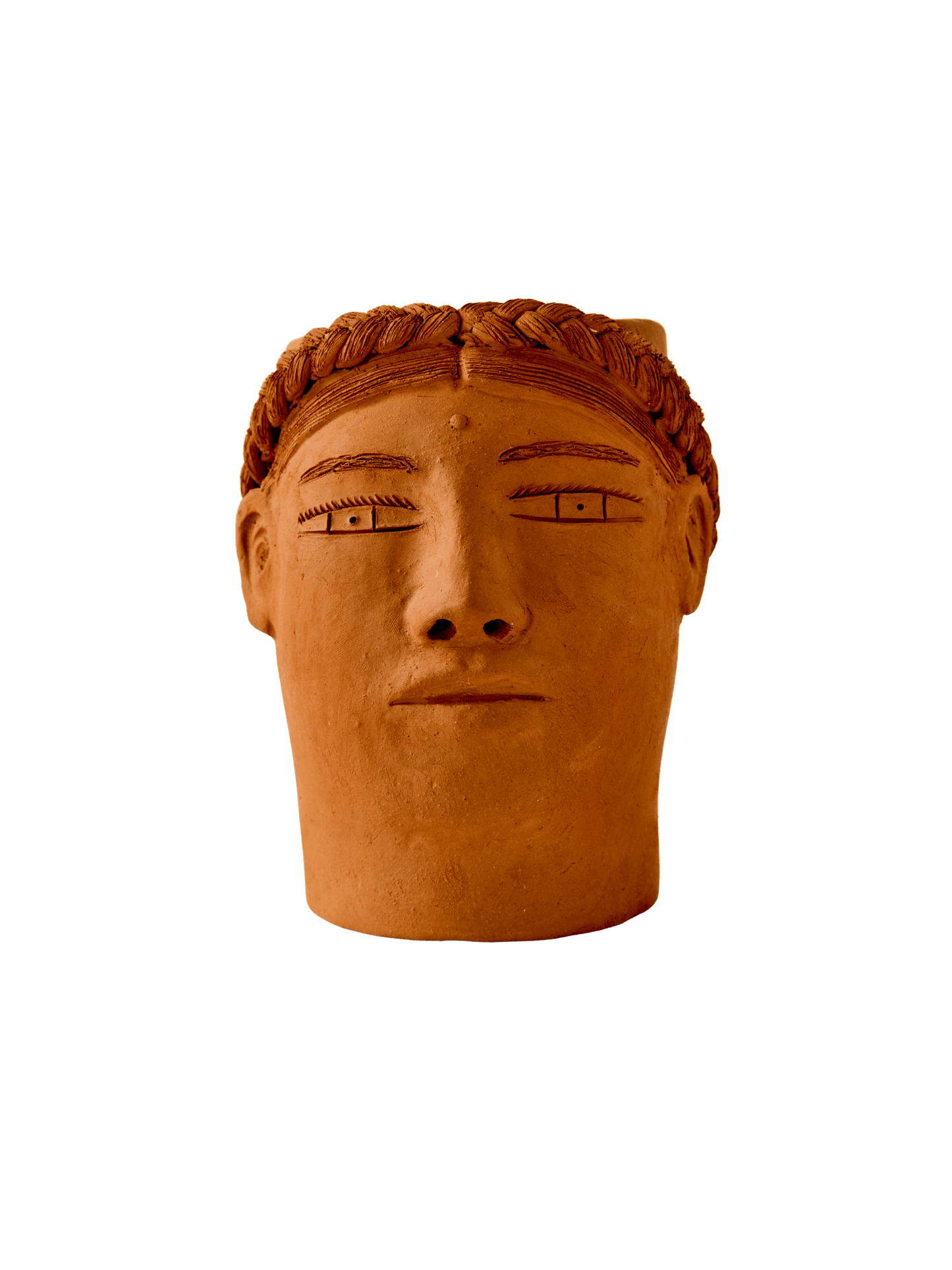 Maceta Teresita – Hand-Sculpted Barro Rojo Planter