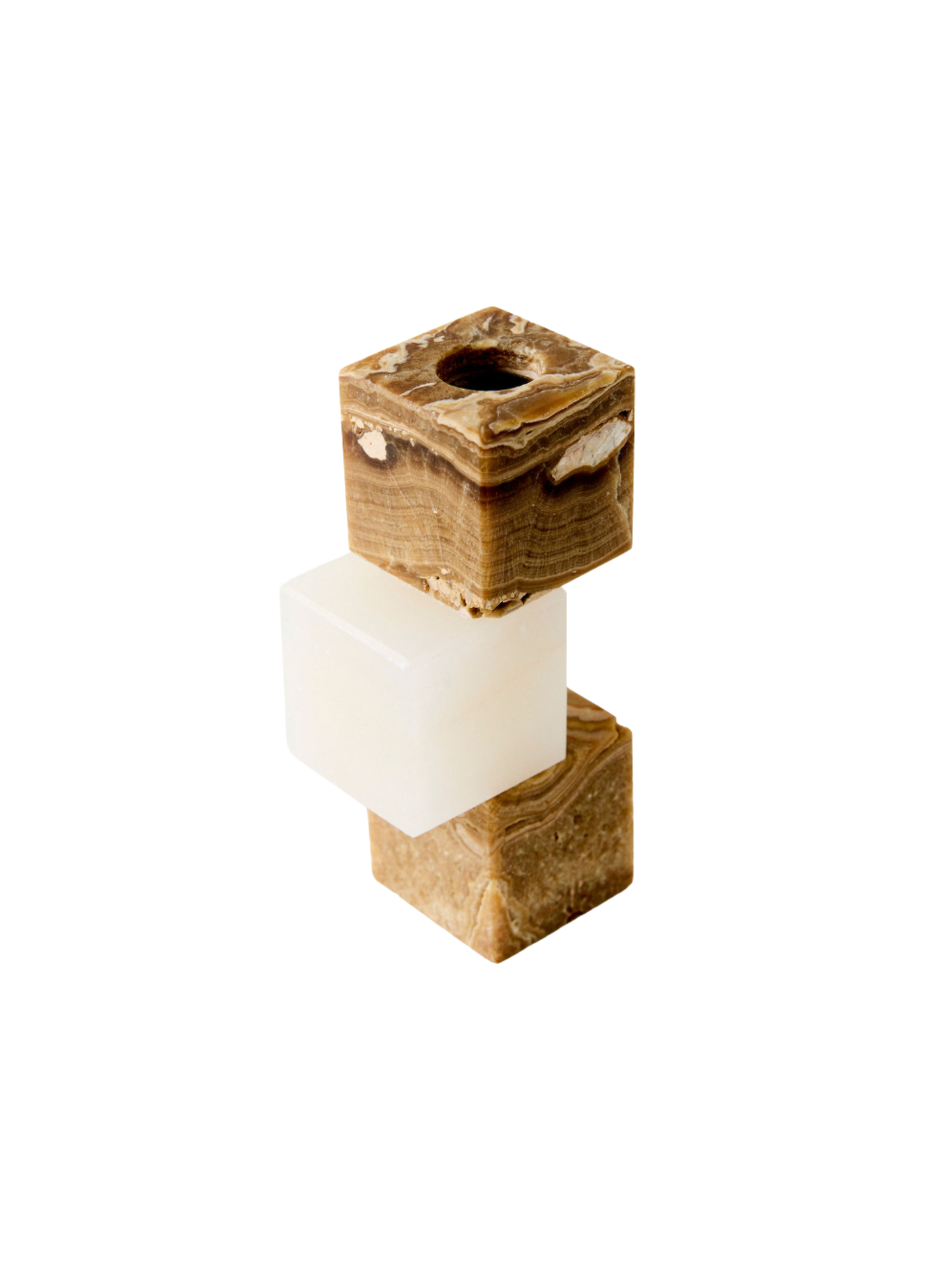 Onyx Candle Holder Set (Set of 3)