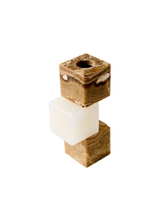 Onyx Candle Holder Set (Set of 3)