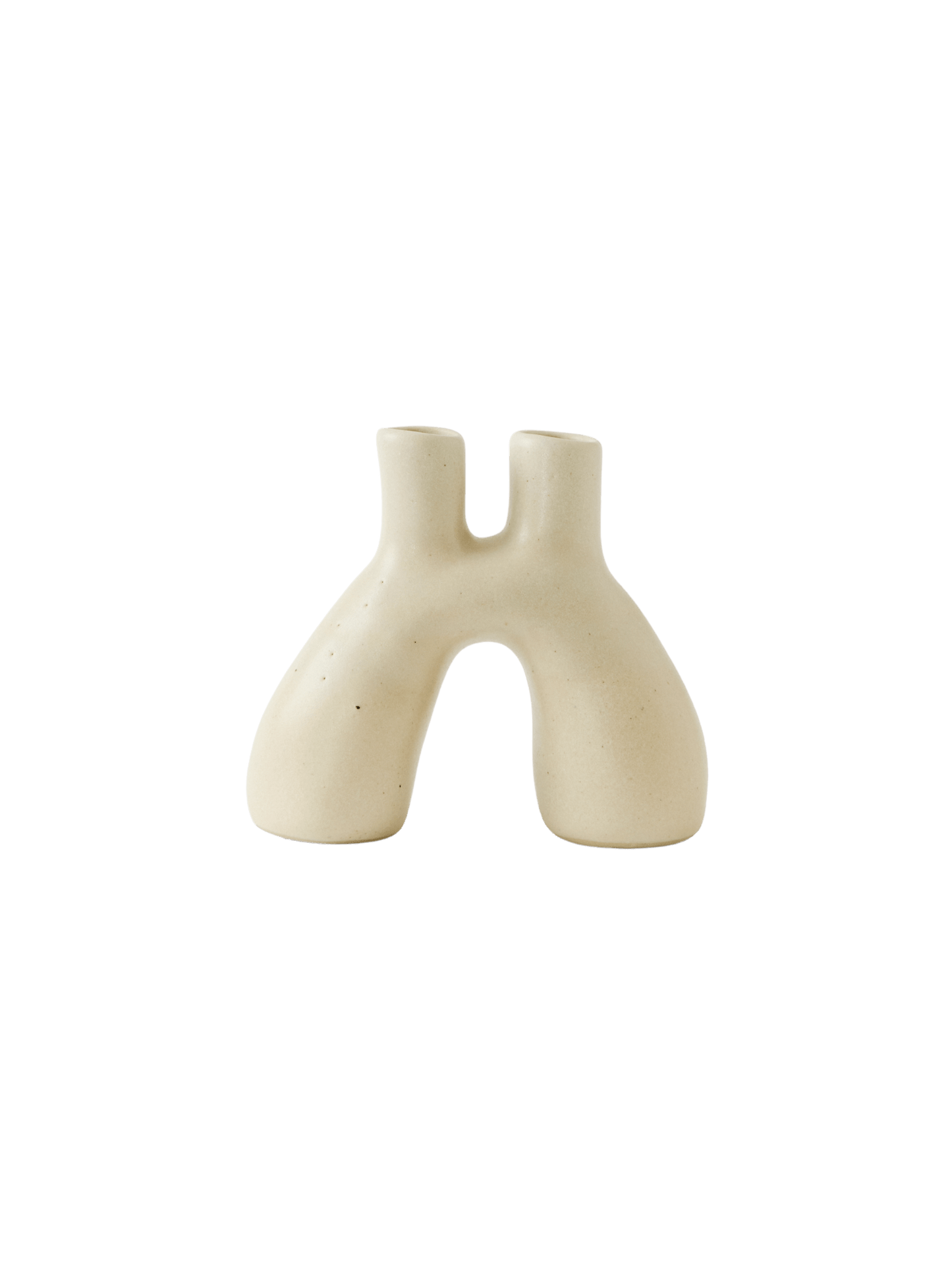 Portal – Hand-Sculpted Ceramic Vessel (White Bone Finish)