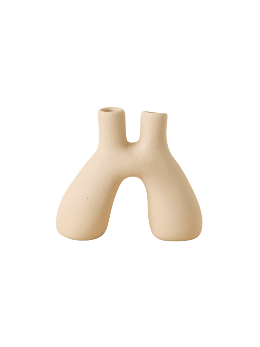 Portal – Hand-Sculpted Ceramic Vessel (Natural Clay Finish)