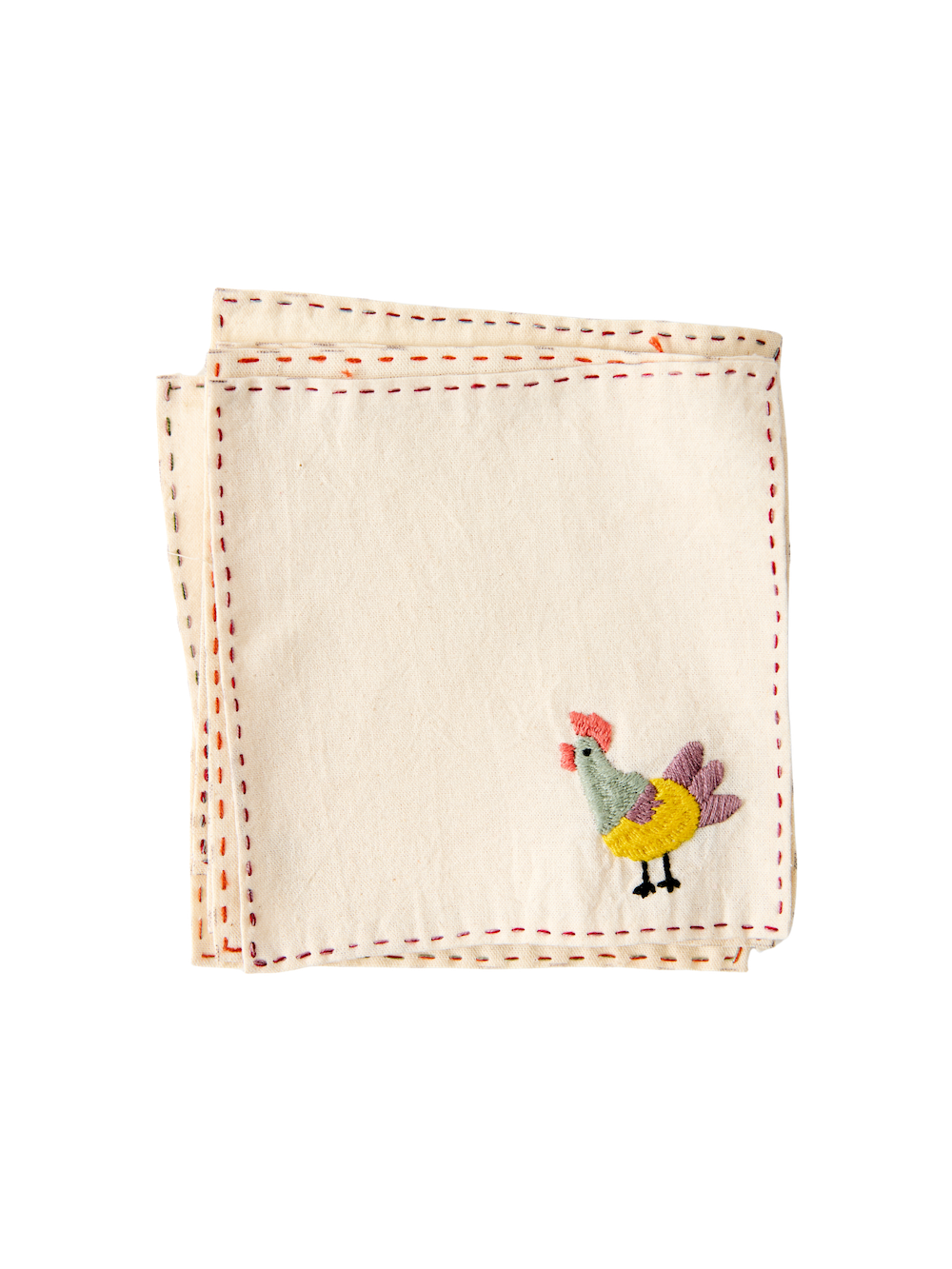 Portavasos Animalia – Set of 6 Hand-Embroidered Cotton Coasters from Chiapas