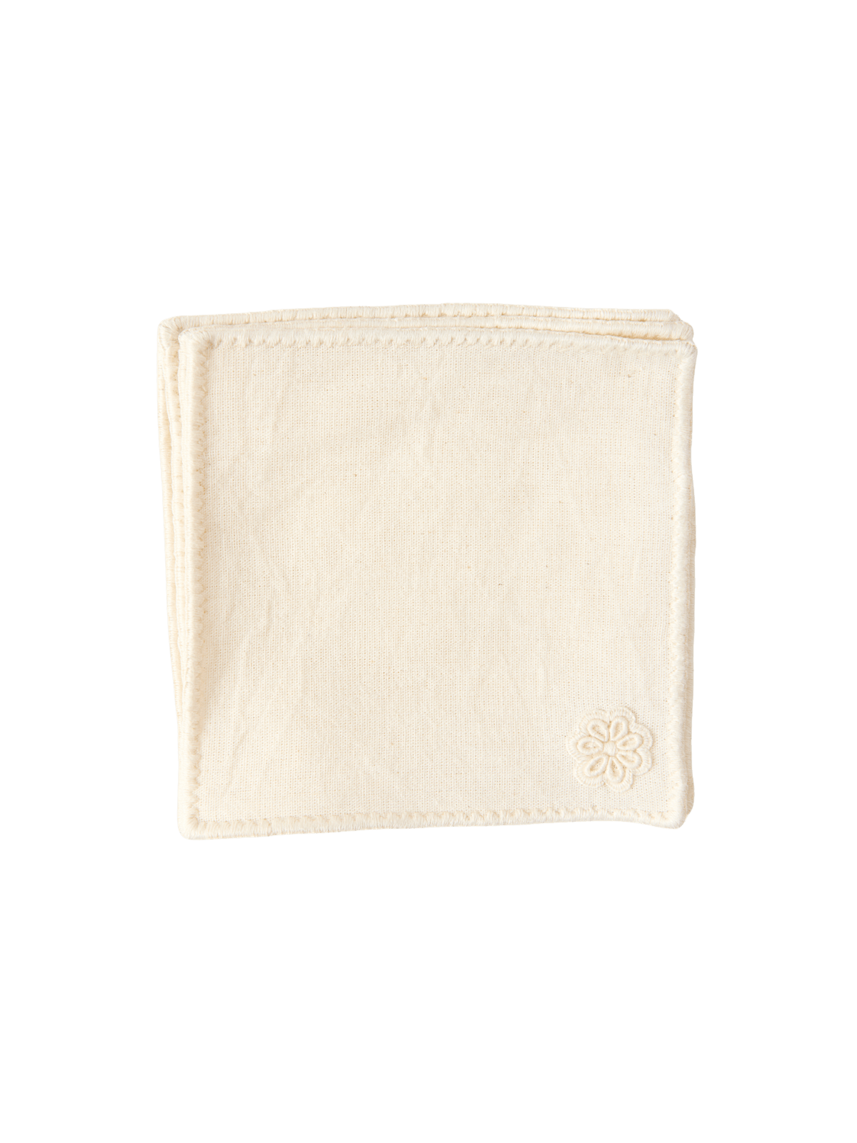 Portavasos Reina – Set of 6 Hand-Embroidered Cotton Coasters from Chiapas
