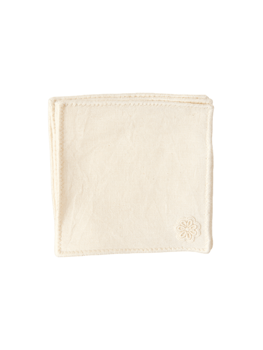 Portavasos Reina – Set of 6 Hand-Embroidered Cotton Coasters from Chiapas