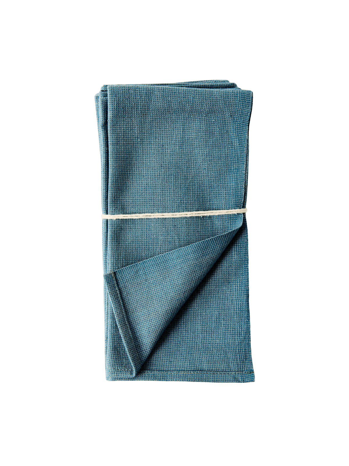 Servilleta Escalera Felipa – Set of 4 Handwoven Napkins in Blue from Chiapas