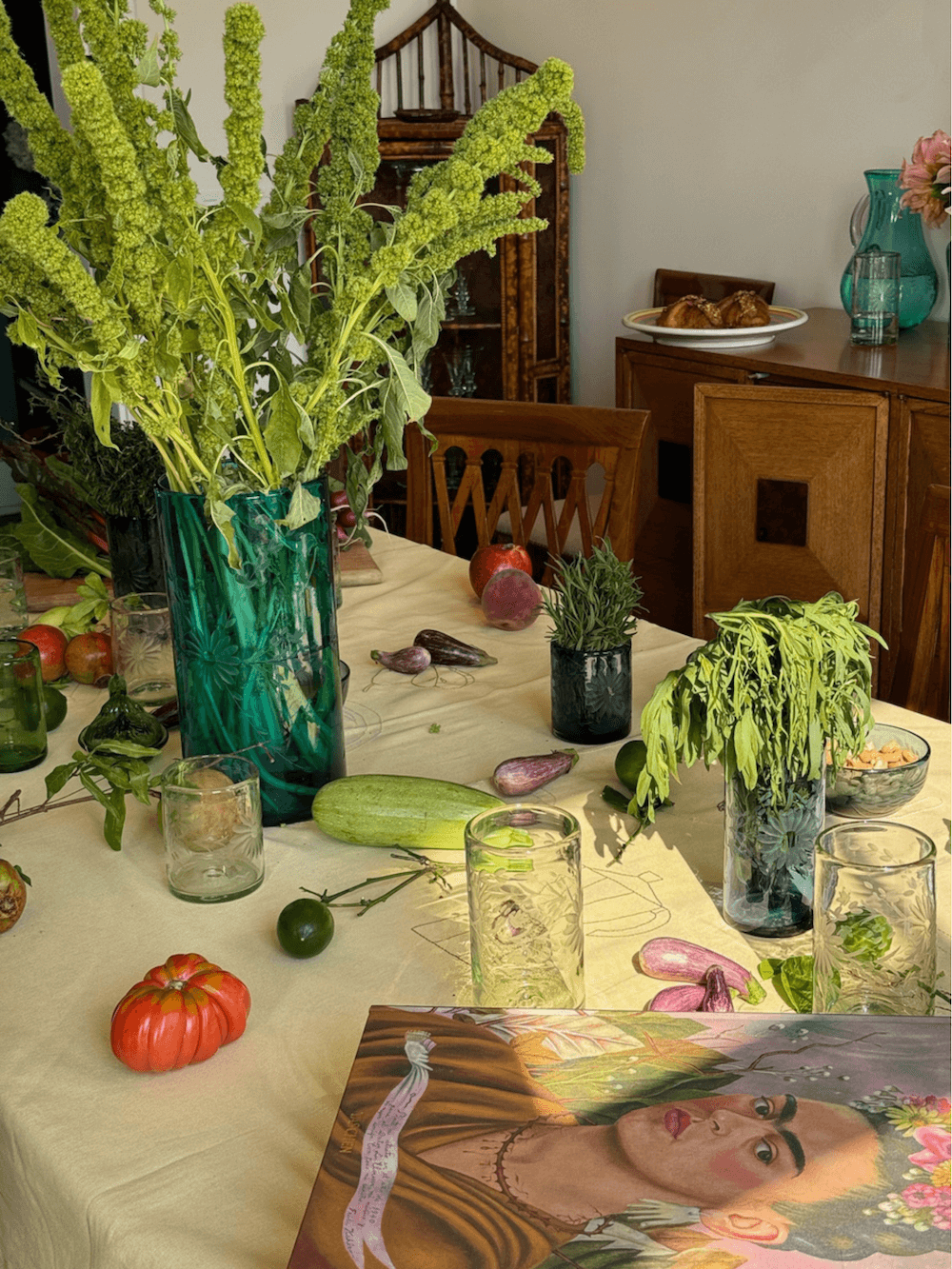 Tall Vase - Condesa Collection (Aqua)