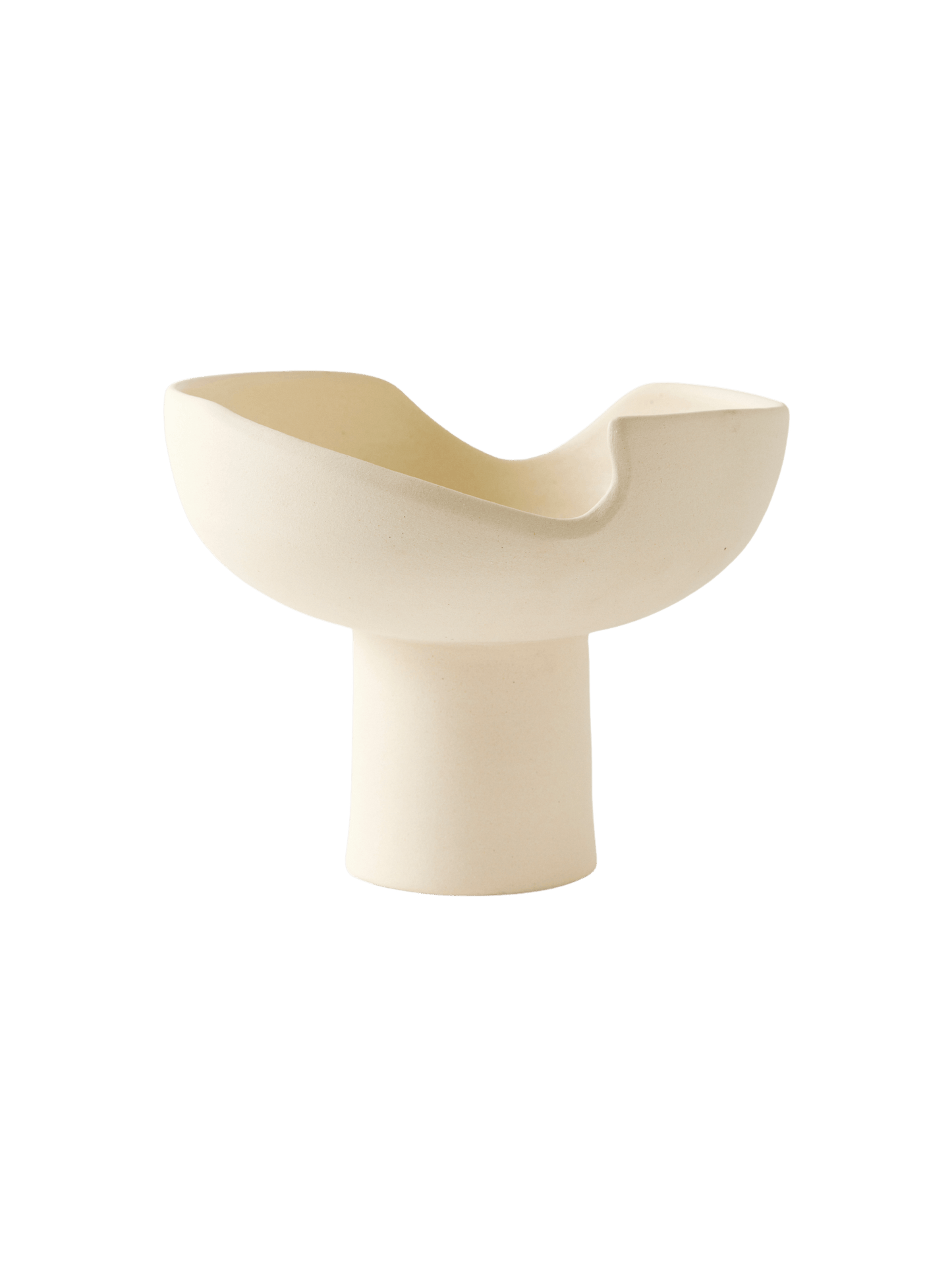 Crema Pedestal Vase