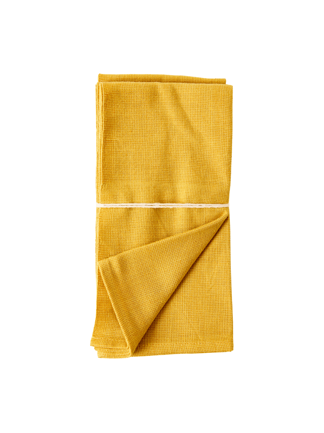 Servilleta Escalera Felipa – Set of 3 Handwoven Napkins in Oro from Chiapas