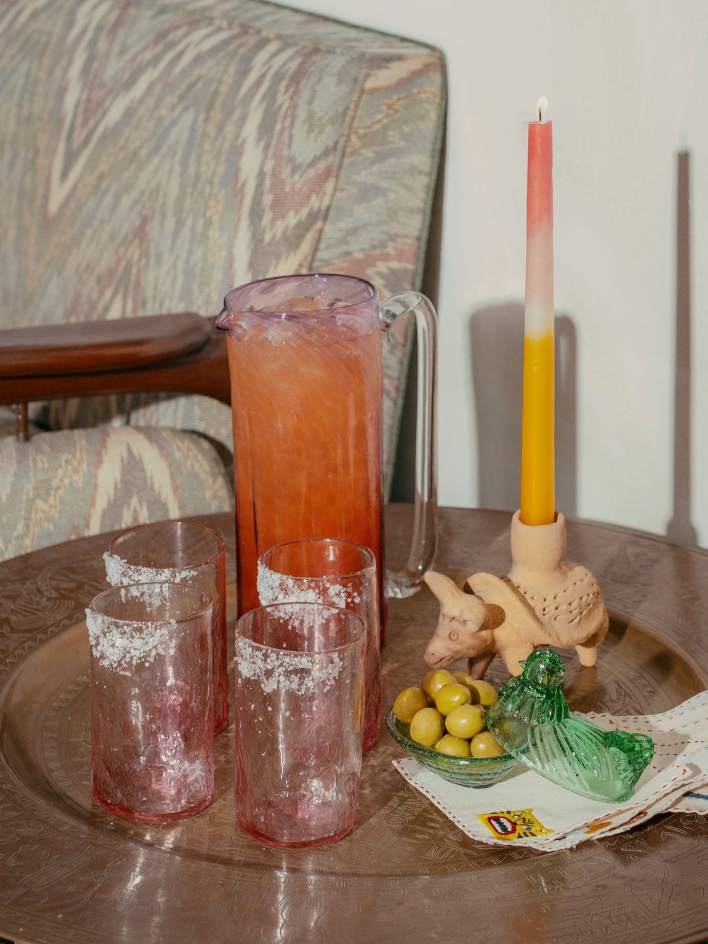 Large Spring Tumblers - Set of 6 (Fuchsia)